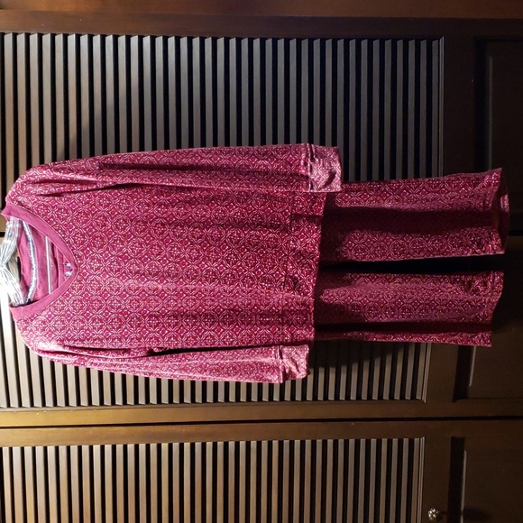 NAUTICA Silky Fleece 2-Piece Pajama Set V-Neck - Various Sizes / Patterns - EUC - Picture 9 of 13